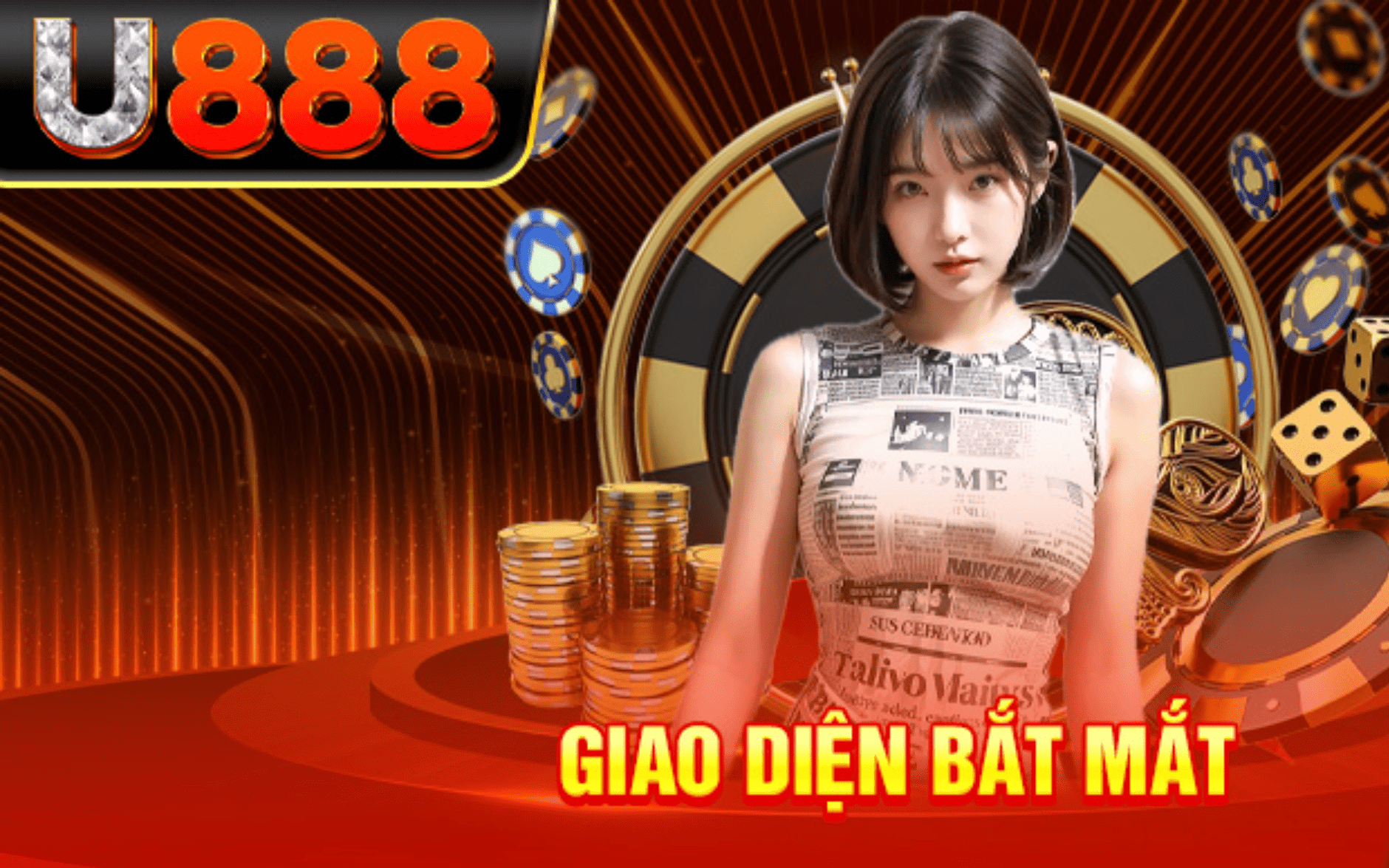 Giao diện bắt mắt của nhà cái U888