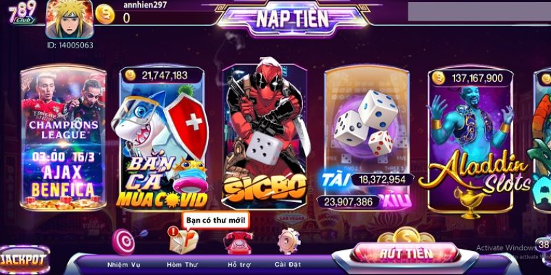 Ưu điểm vượt trội của 789club game bài đổi thưởng